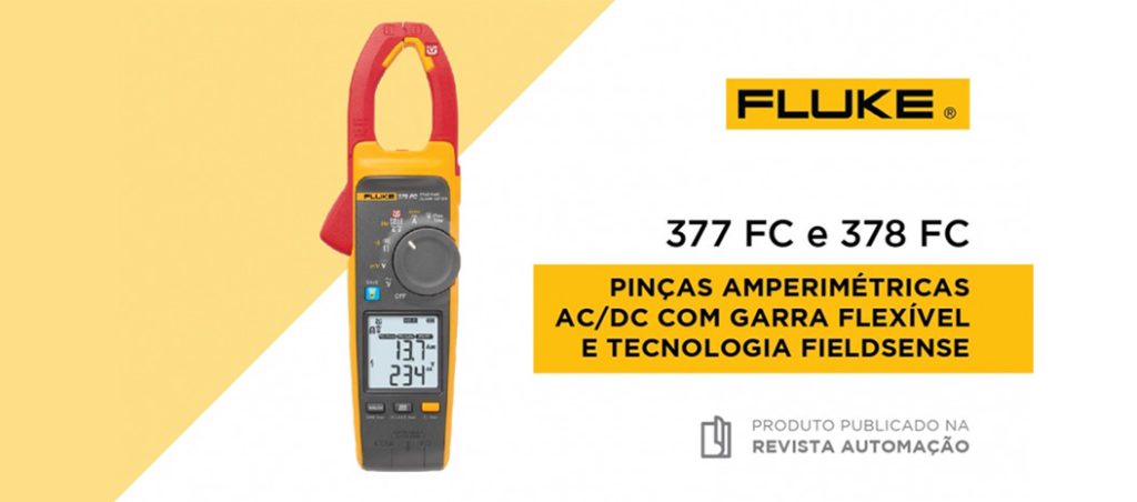 Pinças amperimétricas Fluke 377 FC e 378 FC